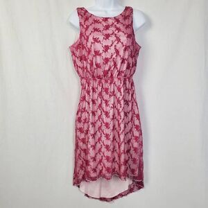 Maurices Women’s Pink Floral Embroidered Hi-Low Sleeveless Dress Medium